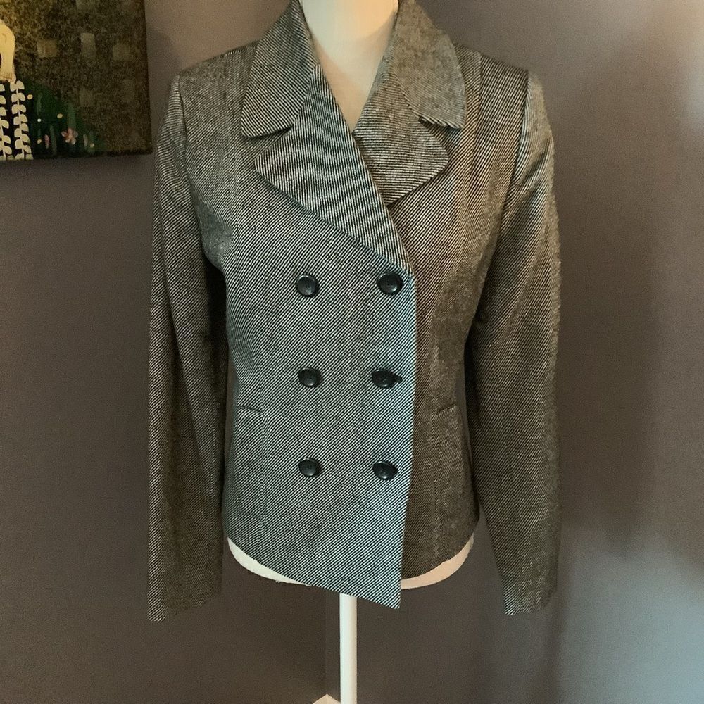 ‎Apostrophe Tweed Double-Breasted Jacket 😎💖🥰